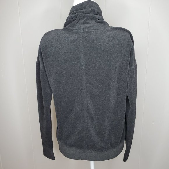 Lululemon Go Forward Pullover Wm's Size 6 Heathered Core Black Fleece Sweater - Picture 8 of 11